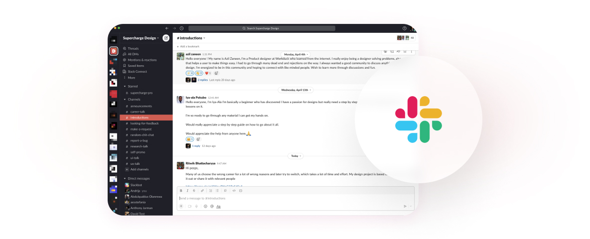 Supercharge dedicated Slack channel for product designers