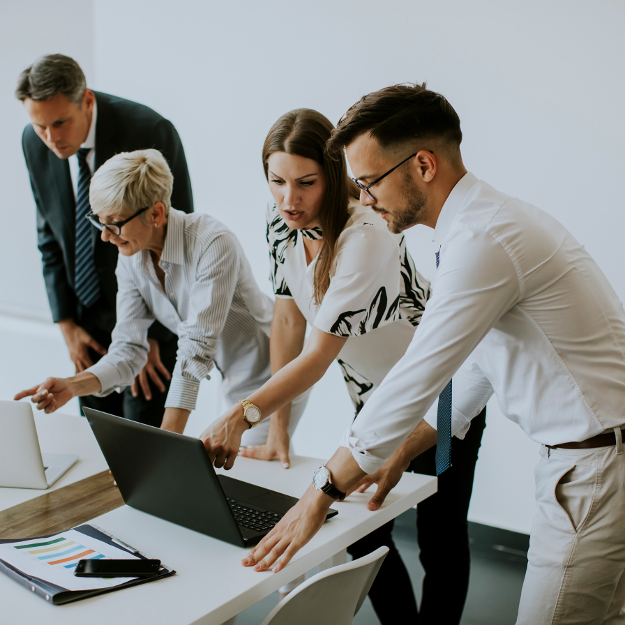 Group of people having a meeting