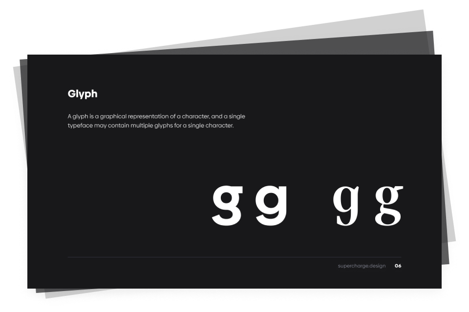 Slide: What is glyph?