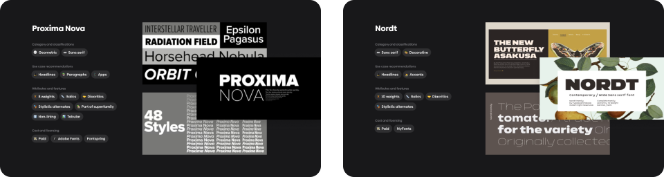 Example of two files from the Excellent UI Typefaces.