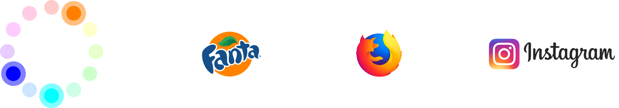 Splt-complementary logo examples