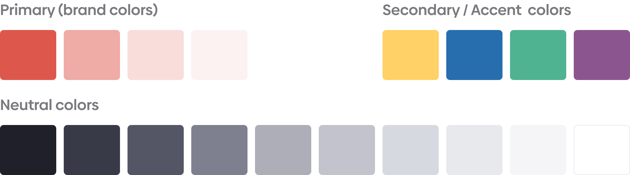 Colors in UI Design — UI color palette